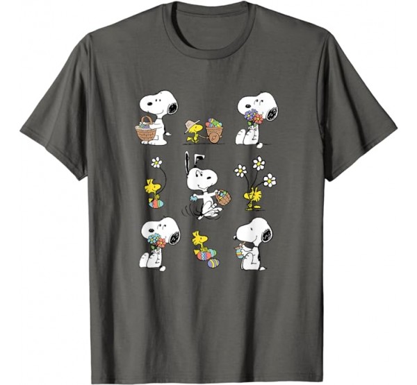 Peanuts - Snoopy Woodstock Spring Pattern T-Shirt Peanuts - Snoopy Woodstock Spring Pattern T-Shirt